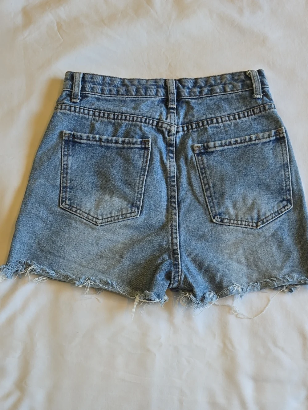 Denim Cutoff Shorts  (Set Of 3) - Light Blue, Medium Blue, Dark Blue